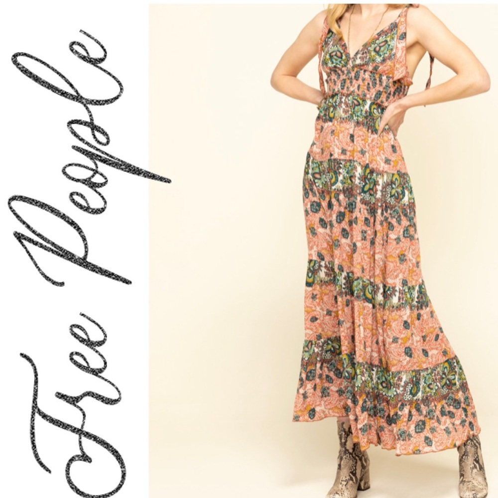 NWT F.P - Let’s Smock about it Maxi Dress - Picture 14 of 14